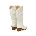 thumbnail image 5 of Mepaouo Cowboy Boots for Women Vintage Knee High Cowgirl Boots Embroidered Pointed Toe Pull on Western Boot, 5 of 8