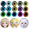 thumbnail image 2 of 20pcs/10pairs DIY Doll Accessories High Quality Stuffed Toys Parts Bear Animal Accessories Crystal Dolls DIY Tools Glitter Crystal Eyes Eyes Crafts Eyes Puppet Crystal Eyes 15MM-COLOR RANDOM, 2 of 7