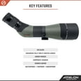 thumbnail image 4 of Athlon Optics Argos HD 20-60x85 Spotting Scope, 45 Degree Angle - Green/Black (314001), 4 of 7