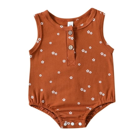

Toddler Girls Summer Sleeveless Star Prints Triangle Romper Bodysuits
