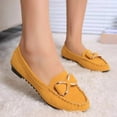 thumbnail image 7 of Mostsola Loafers for Women Suede Trendy Metal Bowknot Slip on Dress Shoes Casual Walking Flats, 7 of 7