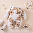 thumbnail image 3 of Chok Combinaison à Manches Longues en Forme d'Ours pour Bébé Automne et Hiver avec Capuche Tenue Extérieure Chaude, 3 of 7