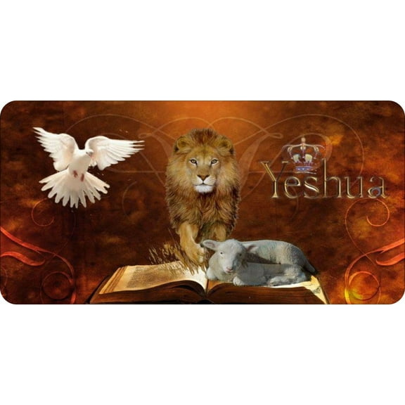 Yeshua Lion Photo License Plate