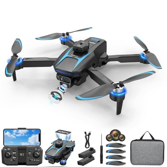 Adoonk FPV Drone with 4K HD Camera,WiFi Live Video,  Altitude Hold, One Key Start/Landing  30 Min Flight,  for Kids & Adults, Beginners