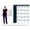 Black, variant on Cherokee Iflex Women's Scrubs Pant Mid Rise Straight Leg Pull-On CK002