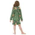 thumbnail image 7 of FORMRS Niños Bathrobe Unisex Hooded Robe Soft Plush Pajamas Sleepwear, Size 7-9T, Christmas Tree, 7 of 7