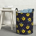 thumbnail image 6 of Sikiie Sunflowers Print Round Dirty Clothes Basket, Waterproof Standing Foldable Storage Basket, for Laundry Room, Bedroom, Bathroom Storage-Medium, 6 of 6