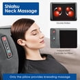 thumbnail image 4 of Full Body Massage Mat with Heat, Back Massager with Detachable Massage Pillow, 9 Vibration Motors & 3 Heating Pads, Massage Chair Pad for Neck, Back, Llumbar, Stress Relief, 4 of 12