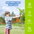 thumbnail image 5 of Kids Bow And Arrow Sport Toys For Boys Girls With Led Light Toddler Archery Set With 3 Suction Cup Arrows, 1 Quiver And 1 Target,Toy Gift For Birthday, Christmas, Party, 5 of 7