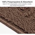thumbnail image 4 of shiyou-Kitchen Rugs, 2 Pack 31"x19" Kitchen Mats, Half Moon Round Kitchen Rugs Carpet, Designed in Latex Anti Skid Absorbent and Machine Washable for Kitchen Doorway Bathroom Floors (Coffee), 4 of 4