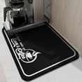 thumbnail image 5 of Coffee Bar Mat Rubber Dish Drying Mat For Kitchen Counter Coffee Mat for Home Bar Gift Kitchen Mat Coffee Bar Accessories Decorative Coffee Shop Chocolate Dish Drying Pad 18" X 24", 5 of 6