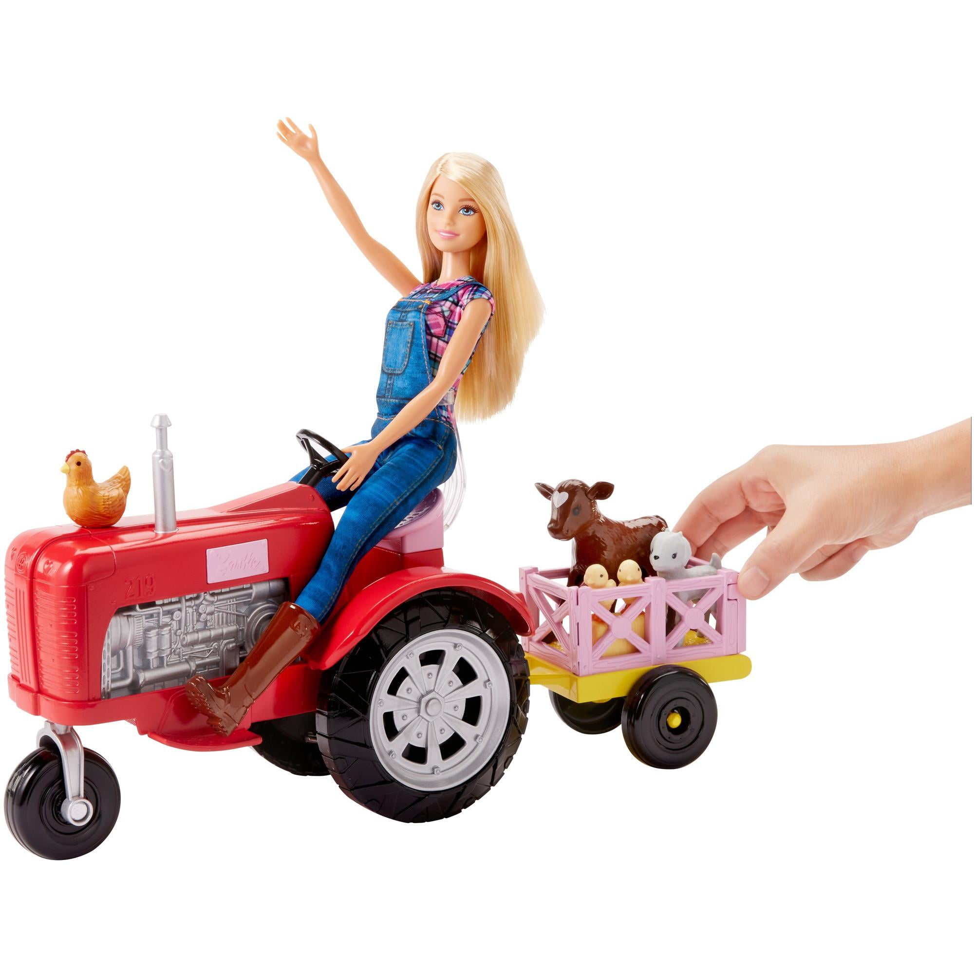 barbie tractor walmart