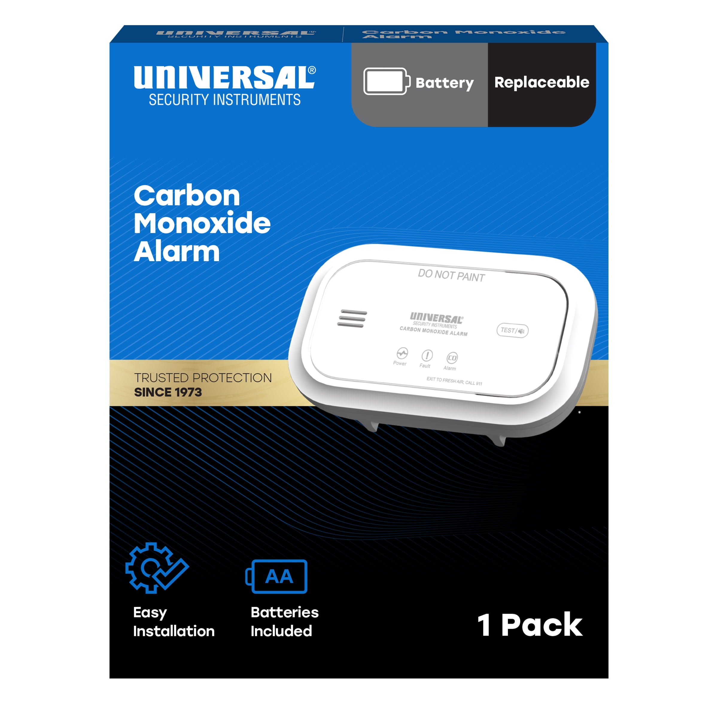 Universal Security Instruments Battery Carbon Monoxide Alarm