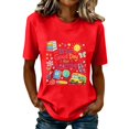 thumbnail image 4 of Fnhpitd Butter T Shirt Teach Tshirt Cute Teacher Life Shirts Special Education Tee Inspirational Tops Red,2Xl, 4 of 7