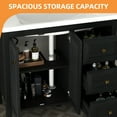 thumbnail image 4 of Craftian 36'' Modern Bathroom Vanity with Sink Combo, Freestanding Bathroom Storage Cabinet with Drawers & Doors, Black, 4 of 10