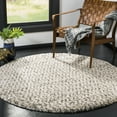 thumbnail image 2 of SAFAVIEH Hudson Merrilyn Chevron Shag Runner Rug, Ivory/Grey, 2'3" x 8', 2 of 10