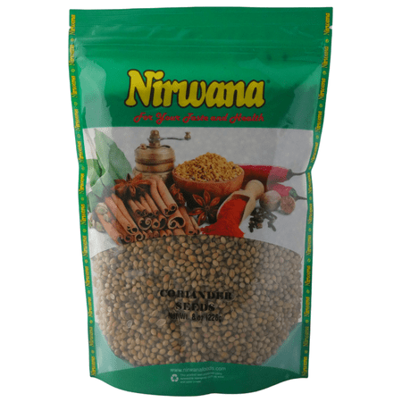 CORIANDER SEED 8 OZ POUCH BY NIRWANA