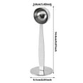 thumbnail image 4 of Stainless Steel Two - in - One Coffee Scoop - for Measuring and Grinding, Long Handle, Rustproof, for Home and Coffee Shops, 4 of 6