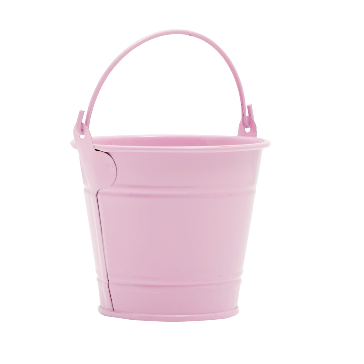 Vibrant Bright Pink Metal Bucket with Sturdy Handle - 4.5 (1  Count) - Perfect for Home & Garden, Events, and Multipurpose Use : Toys &  Games
