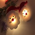 thumbnail image 4 of Tainini Christmas Snowman String Lights , 5.4ft Waterproof Light Up String Lights, Short Plush Lights for Christmas Decor, 4 of 9