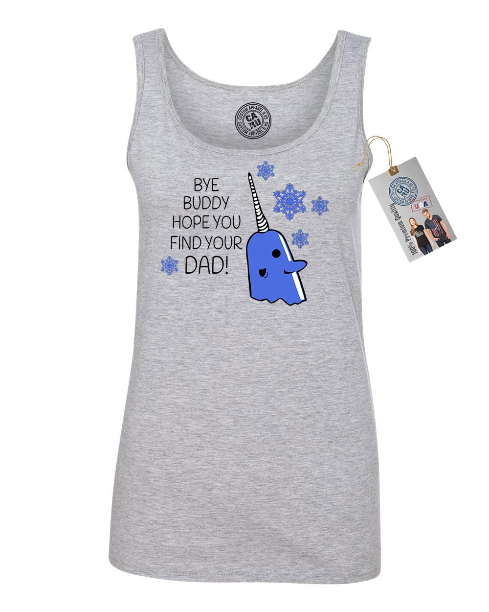 Custom Apparel R Us Elf Narwal Buddy Find Your Dad Girls Boys Long Sleeve