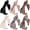 Color 4 - Leopard and Neutral Color, variant on Kukuzhu Bow Headbands for Women Leopard Headband Cheetah Print Headband Cute Black Bow Head bands Women Top Knot Hairbands Hair Accessories