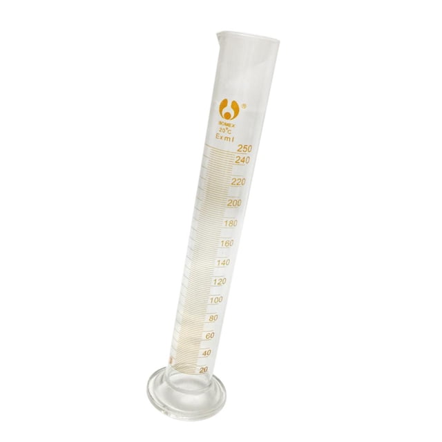 Abbracc Glass Measuring Cylinder Liquid Tube Lab Glassware Clear New 250ml
