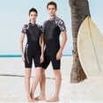 thumbnail image 4 of Traje de buceo traje de buceo traje de baño de una pieza pantalones cortos a prueba de sol UPF 50 Sunprotection Surf Traje para snorkeling Surfing Natación Negro / Blanco M 1.5mm Speravity OD017103-02, 4 of 7