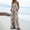 Pink, variant on PWPSG Women's Spaghetti Strap Clover Pattern Print Overalls, Straight Loose Leg, Convenient Side Pockets for outdoor outings White XL