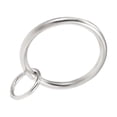 thumbnail image 4 of Anillos de cortina de metal Uxcell de 32 mm de diámetro interior tono plateado, paquete de 28, 4 of 5