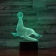 thumbnail image 1 of Lámpara de mesa con luz nocturna con sellos LED 3D para dormitorio infantil, 1 of 2