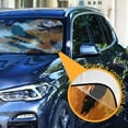 thumbnail image 4 of Foldable Car Windshield Sunshade UV Sun Visor Protector Blocks UV Rays Keeps Vehicle Cool 53x23.5 Inch Tiger Print in Warm Tones, 4 of 8