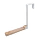 thumbnail image 4 of Gancho plegable para puerta, de metal y madera, resistente, con tira antideslizante. Blanco, 4 of 7
