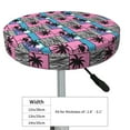 thumbnail image 4 of Kdxio Hawaii Palms Print Stool Covers Round,Stretch Round Bar Stool Covers Washable Bar Stool Cushion Slipcover for 12-15 Inch Chair, 4 of 7
