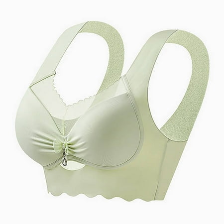Jalioing Seamless Bralettes Women s No Show Wireless Push Up Lace Bra Full Coverage Pull Up T Shirt Bra
