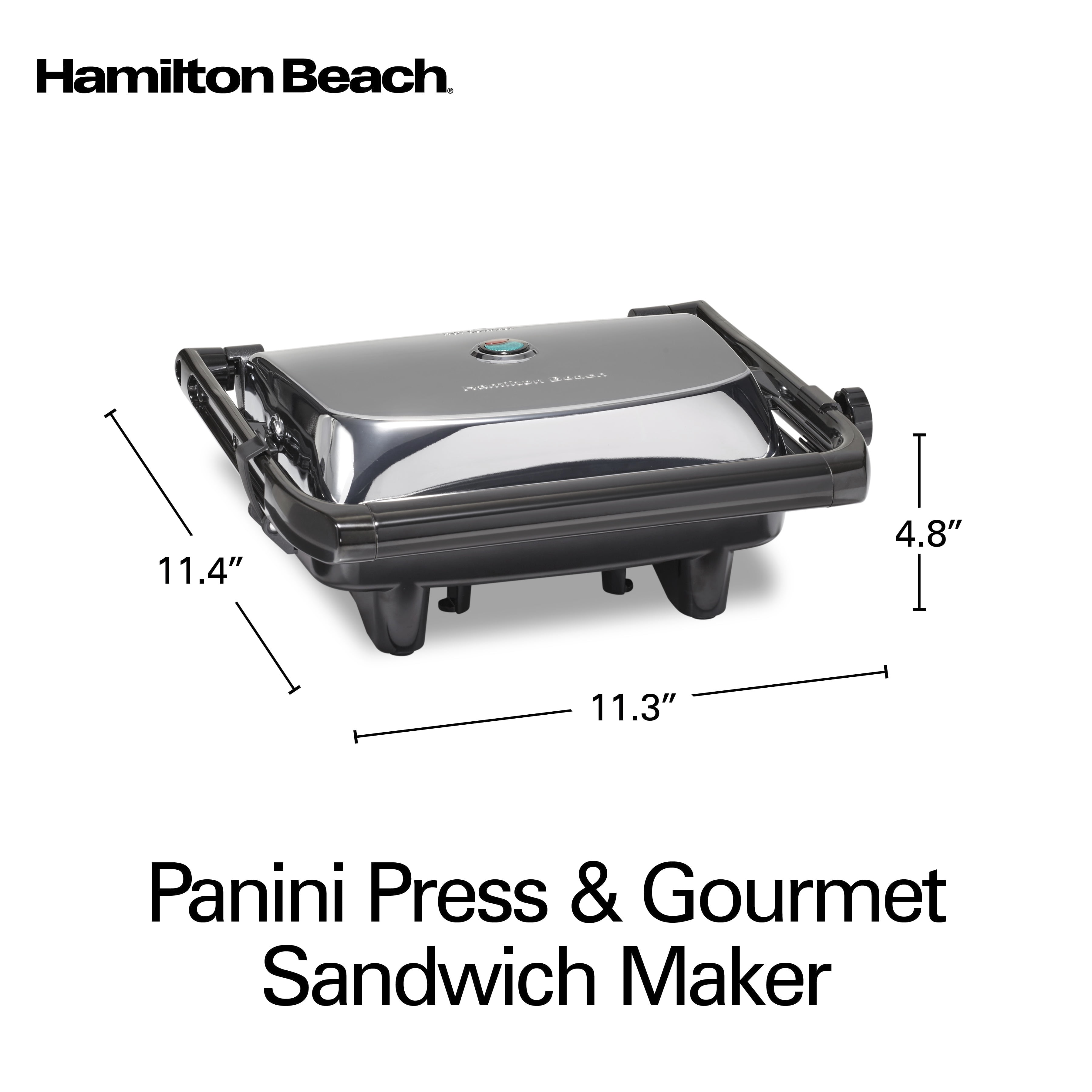 Hamilton Beach Panini Press Gourmet Sandwich Maker