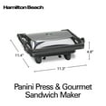 Hamilton Beach Panini Press Grill and Gourmet Sandwich Maker, Locking