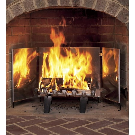 Stainless Steel Bright Reflectors For Gas Or Wood Fireplaces
