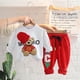 thumbnail image 2 of Ropa Para Niños Traje De Primavera Y Otoño Nuevo Estampado De Dibujos Animados MOSCHINO Sudadera Con Capucha Y Niñas Pantalones De Manga Larga Conjunto De Dos Piezas, 2 of 3