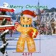 thumbnail image 3 of PUPWER 8FT Christmas Inflatable Gingerbread Man Decorations, Blow Up Yard Decoration with Built-in LED Lights Xmas Party Indoor Outdoor Decor for Lawn Garden, 3 of 6
