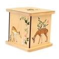 thumbnail image 2 of Alcancía de madera cuadrada, colección de alcancías, contenedor de regalo, estuche organizador para Ciervo, 2 of 9