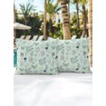 thumbnail image 5 of Outdoor Pillows Waterproof, Sage Green Wildflowers Bedding Throw Pillows with Insert for Couch Sofa Bed, Farmhouse Summer Botanical 18x18 Inch Pillowcases Decorative Camping Patio Pillow Set of 2, 5 of 7