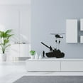 thumbnail image 3 of Military Swat Team Army Men Soldier Tank Vehicle Silhouette Wall Sticker Art Decal for Girls Boys Room Rooms Playroom Bedroom Gym House Home Decor Stickers Walls Art Vinyl Decoration Size (10x10 inch), 3 of 3