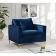 thumbnail image 7 of Meridian Furniture Modern Naomi Velvet Accent Chair in Navy, 7 of 7