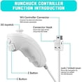 thumbnail image 2 of 4 Pack Wii Nunchuck Controller,FYBTO Nunchuk Controllers Replacement Remote Joystick Gamepad Controller Compatible with Wii Wii U Console(White), 2 of 6