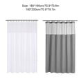thumbnail image 3 of Moyic Cortina de ducha impermeable, cortina de baño duradera y elegante, lujosa, fácil de instalar, cortinas de ducha impermeables Juegos de accesorios de baño blanco 180*180cm, 3 of 6
