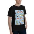thumbnail image 2 of Bingfone Kawaii Sushi Men'S Loose Fit Short-Sleeve Pocket T-Shirt, 2 of 7
