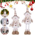 thumbnail image 2 of Figuras Telescópicas Muñeco Nieve Felpa Navideña Bonitos Recuerdos Fiesta Navidad, 2 of 9
