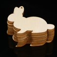 thumbnail image 4 of 20 Pcs Ornements en Bois Non Finis en Forme de Lapin de Pâques, 4 of 8