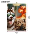 thumbnail image 3 of Dog and Sunglasses Boom Forest People Acrylic Clipboards 12 x 9 Inch A4 Size with Low Profile Clip Hanging Clipboard for Classroom School Office, 3 of 8